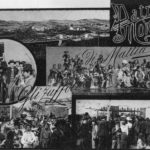 Cartolina da Patro di Moncalvo raffigurante i subiet d'Patro prodotti da Mattia e Angelo Guazzo