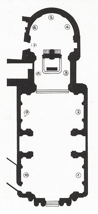 Piantina della Chiesa Madonna delle Grazie a Moncalvo