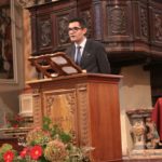 Il saluto del presidente dell'associazione "Guglielmo e Orsola Caccia" Andrea Monti