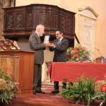 La consegna della 1° edizione del "Premio Guglielmo Caccia" al Professor Giovanni Romano