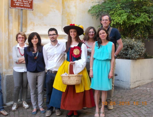 Foto con la "Monferrina", madrina di Riso & Rose